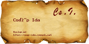 Csép Ida névjegykártya